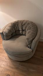 Draaifauteuil BePureHome velvet khaki, Huis en Inrichting, Fauteuils, Ophalen, Zo goed als nieuw, 75 tot 100 cm, 50 tot 75 cm