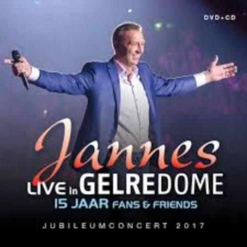 Jannes - Live in Gelredome, 15 jaar - DVD + CD, Cd's en Dvd's, Cd's | Nederlandstalig, Zo goed als nieuw, Levenslied of Smartlap