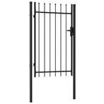 IJzeren tuinpoort hekje poort draaihek zwart GRATIS BEZORGD!, Verzenden, Nieuw, Looppoort, 150 tot 200 cm