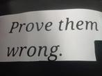 Prove them wrong vinyl sticker, Auto diversen, Verzenden