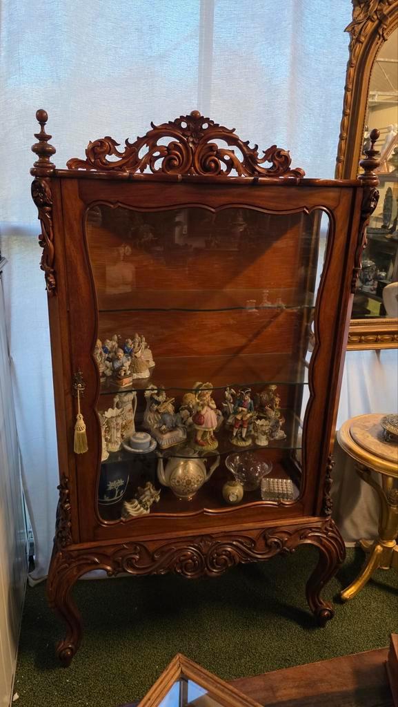 Hollandse Willem III  vitrine kast, Antiek en Kunst, Antiek | Meubels | Kasten, Ophalen