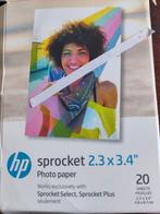 HP Sprocket Fotopapier 2.3 x 3.4 - 20 stuks, Ophalen of Verzenden, Nieuw