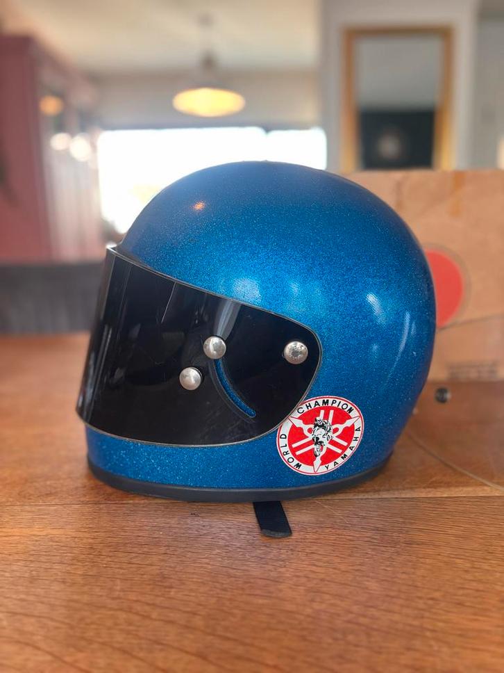Helm vintage, goede staat!, Fietsen en Brommers, Brommerhelmen, Ophalen of Verzenden