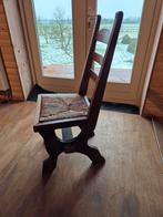6 eikenhouten stoelen, Ophalen, Gebruikt, Bruin