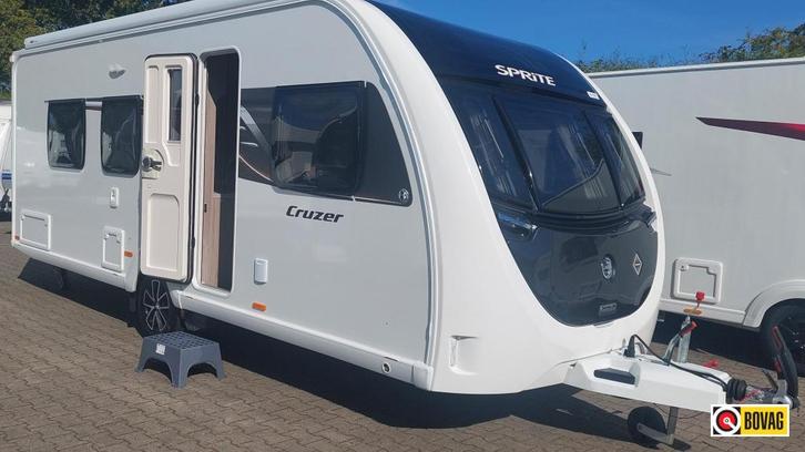 Sprite Cruzer 520 SR Mover,Thule Lfl.Queensbed, Caravans en Kamperen, Caravans, Bedrijf, tot en met 4, 1250 - 1500 kg, Standaardzit
