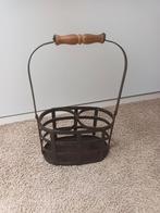 Smeedijzeren flessendrager voor 2 flessen, Ophalen of Verzenden, Huis en Inrichting