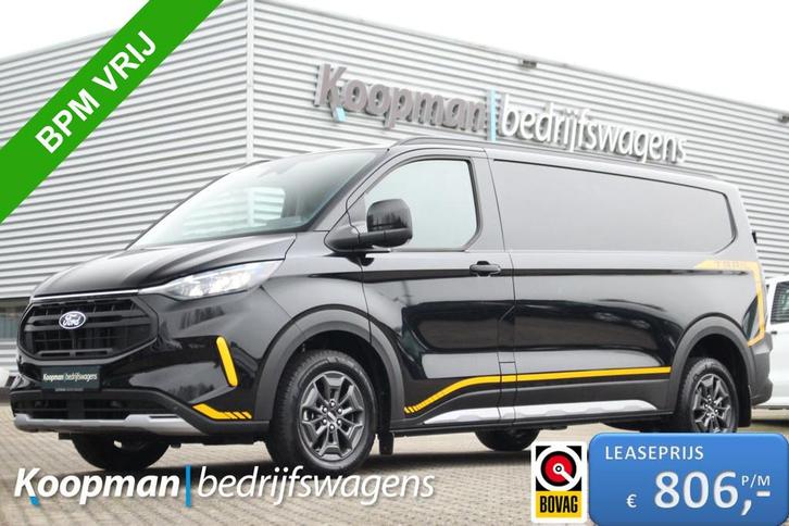 Ford Transit Custom 320 2.0TDCI 136pk L2H1 Trail 4x4 AWD | L, Auto's, Bestelauto's, Te koop, 4x4, ABS, Achteruitrijcamera, Alarm