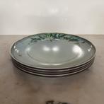 Set van 4 Ibride melamine borden bloem, Huis en Inrichting, Keuken | Servies, Ophalen of Verzenden, Zo goed als nieuw, Overige materialen