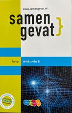 N.C. Keemink - Samengevat havo Wiskunde B, HAVO, Ophalen of Verzenden, Zo goed als nieuw, N.C. Keemink; P. Thiel