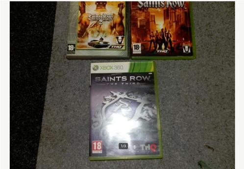 Xbox 360 spel Saints row 1 en 2 en 3 box, Spelcomputers en Games, Spelcomputers | Xbox 360, Gebruikt, Ophalen of Verzenden