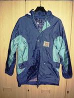 AGU Holland mt. S regenjas donkerblauw-groen met capuchon, Caravans en Kamperen, Regenkleding, Ophalen of Verzenden, Zo goed als nieuw