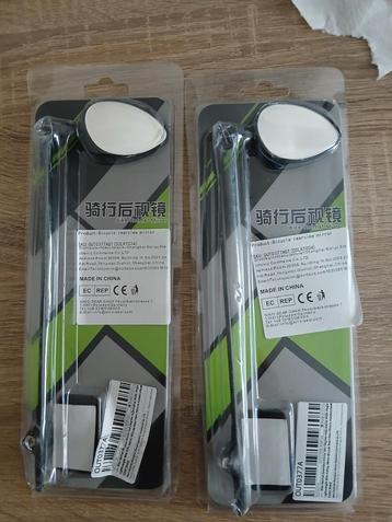 2x Fiets/Helm Achteruitkijkspiegel - Nieuw in Verpakking beschikbaar voor biedingen