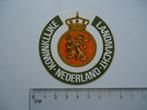 sticker oud Leger LANDMACHT KL militair logo dienstplicht .., Verzamelen, Verzenden, Zo goed als nieuw, Bedrijf of Vereniging