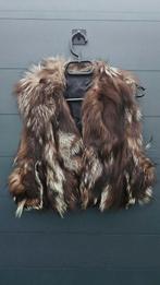 Vintage Bont Gilet Maat 36, Bruin, Ophalen of Verzenden, Zo goed als nieuw, Vintage