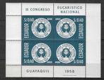 Ecuador Michel blok 7 postfris, Postzegels en Munten, Postzegels | Amerika, Ophalen of Verzenden, Postfris, Zuid-Amerika