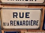 Emaille bord straatnaambord plaatsnaambord Frans brocante, Antiek en Kunst, Ophalen of Verzenden