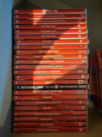Verschillende Nintendo Switch games o.a; FIFA, Just Dance beschikbaar voor biedingen
