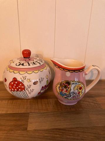 Blond Amsterdam Suikerpot & Melkkannetje beschikbaar voor biedingen