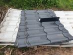 Metalen dakpannen - kleine partij dapanprofiel platen grijs, Gebruikt, Ophalen of Verzenden, Minder dan 5 m², Dakpannen