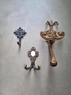 Vintage Messing Wandhaken Set, Ophalen of Verzenden, Gebruikt, Overige materialen, Overige typen