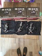 Nash h-gun BP10 big pit molens, Watersport en Boten, Hengelsport | Karpervissen, Ophalen of Verzenden, Zo goed als nieuw, Complete set