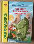Geronimo Stilton - Wie heeft de vuursteen gestolen?, Boeken, Ophalen of Verzenden, Zo goed als nieuw