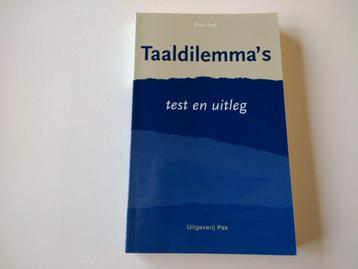 Nieuw Boek Taaldilemma's van Dick Pak beschikbaar voor biedingen