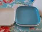 Tupperware set van 4 bordjes, Ophalen of Verzenden, Gebruikt, Overige typen