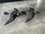 Vogelverschrikker / Vliegende kraai 2 stuks, Ophalen of Verzenden, Gebruikt