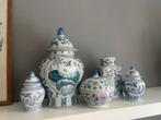 Chinoiserie Vasen set gingerjars porcelaine vintage 80s, Antiek en Kunst, Antiek | Vazen, Ophalen of Verzenden