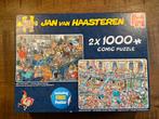 Jan van Haasteren 2x1000 Comic Puzzel + Poster, Hobby en Vrije tijd, Denksport en Puzzels, Ophalen, Meer dan 1500 stukjes, Zo goed als nieuw