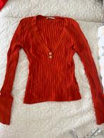 Nicholas orange long sleeve v neck top size M, Maat 38/40 (M), Oranje, Ophalen of Verzenden, Lange mouw