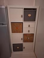 Gepimpte Ikea Kallax kast - 8 vakken, Huis en Inrichting, Kasten | Boekenkasten, Ophalen, Zo goed als nieuw, 25 tot 50 cm, Minder dan 100 cm