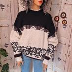 Vintage knitted sweater trui sweatshirt met Aztec navajo wol, Kleding | Dames, Truien en Vesten, Ophalen of Verzenden, Maat 42/44 (L)