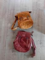 2 echt leren rugtassen van Old West, Ophalen of Verzenden, Zo goed als nieuw, Overige merken