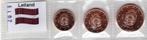 1 + 2 + 5 Eurocent Letland 2019 - UNC, Verzenden, Overige landen, Overige waardes, Setje