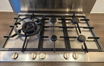 Atag 5-pits gasfornuis met wokpit - Chroom beschikbaar voor biedingen