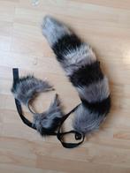 Wasbeer Staart en Oren Set - Furry/Therian, Ophalen of Verzenden, Zo goed als nieuw, Overige thema's, Accessoires