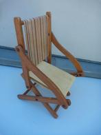 Zeer oud Poppenstoeltje Klapstoeltje  Strandstoeltje, Antiek en Kunst, Ophalen of Verzenden