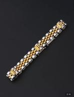 Goud & Zilver RVS Armband met Kroon Design, Sieraden, Tassen en Uiterlijk, Ophalen, Staal, Nieuw, Met bedels of kralen