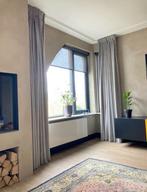 Hotel chique kiezelgrijs velours gordijnen, Huis en Inrichting, Stoffering | Gordijnen en Lamellen, Minder dan 50 cm, C, 200 cm of meer