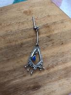 1 stuk oorbel blauw steen steker, Sieraden, Tassen en Uiterlijk, Oorbellen, Overige materialen, Gebruikt, Knopjes of Stekers, Verzenden