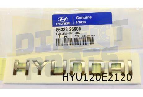 Hyundai Santa Fe (-2/06) embleem tekst ''Hyundai'' achter Or, Auto-onderdelen, Carrosserie en Plaatwerk, Hyundai, Nieuw, Verzenden