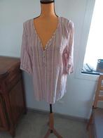 H&m tuniek shirt blouse 52 bib gestreept grote maten, Verzenden, Zo goed als nieuw, Shirt of Top