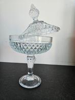 Kristallen bonbonschaal op poot, Antiek en Kunst, Antiek | Glas en Kristal, Ophalen