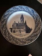 Vintage Petrus Regout Middelburg Stadhuis Gedenkbord, Antiek en Kunst, Ophalen of Verzenden