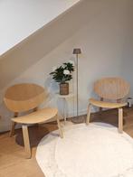 Twee IKEA Fröset Lounge Stoelen - Houten Eiken Fineer, Huis en Inrichting, Tafels | Eettafels, Ophalen, Gebruikt, 50 tot 100 cm