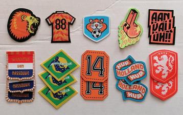 Oranje patches 17 stuks  beschikbaar voor biedingen