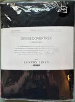 Nieuw luxe dekbedovertrek zwart 140/220, Eenpersoons, Zwart, Dekbedovertrek, Nieuw