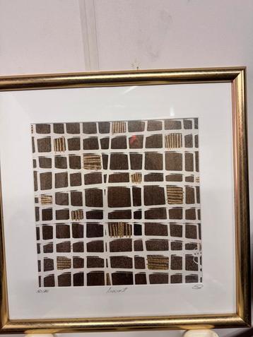 Christiane Behr (1969) – “Brown II” – Gesigneerde graf.print beschikbaar voor biedingen